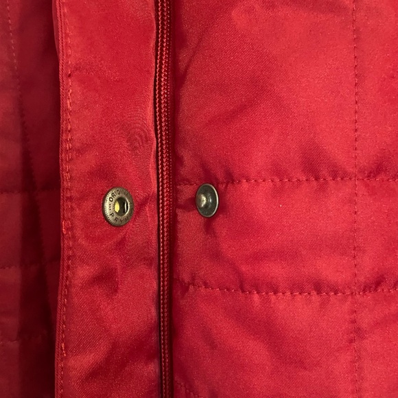 Eddie Bauer Jacket Coat Red Quilted Pockets New With Tags Women's Size Large - Picture 3 of 12
